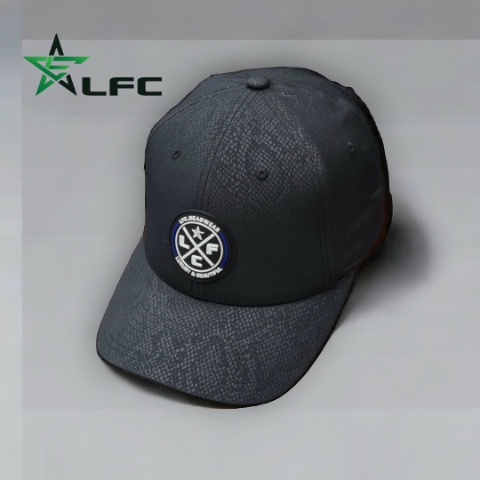 Nón lưỡi trai LFC logo cao su tròn da họa tiết rắn