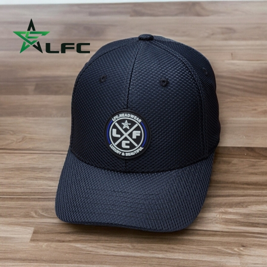 Nón lưỡi trai LFC logo cao su tròn chất liệu vải lưới
