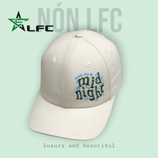 NÓN CAP LFC THUÊ CHỮ MEET ME AT MID NIGHT